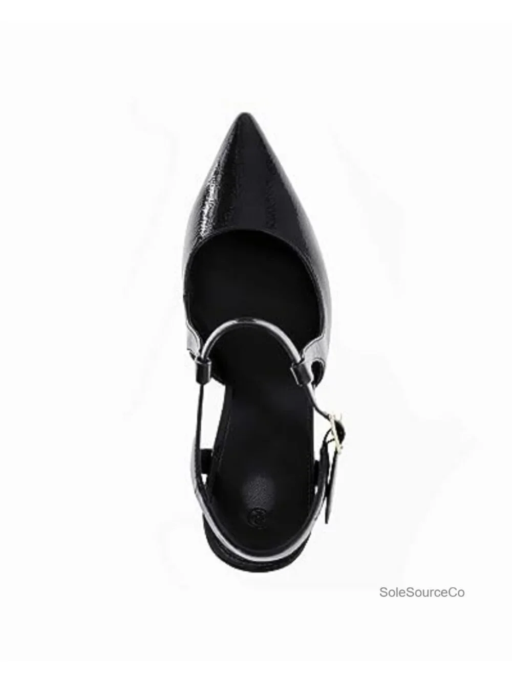 Coutgo Womens High Heels Pointed Toe Ankle Strap Pumps Patent Leather Stiletto